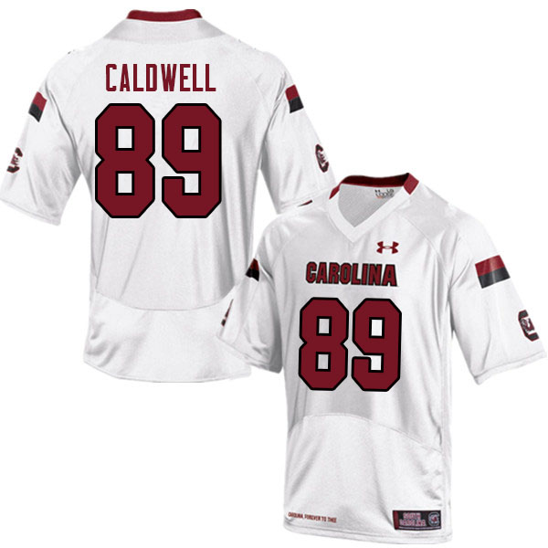 Men #89 Ger-Cari Caldwell South Carolina Gamecocks College Football Jerseys Sale-White